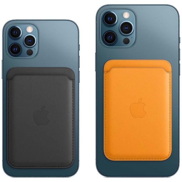 Чехол-бумажник Apple Wallet MagSafe для iPhone, кожа, коричневый (MHLT3) - фото 1