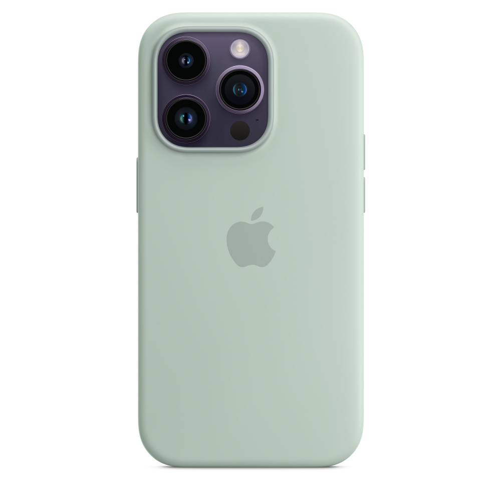 Силиконовый чехол MagSafe для iPhone 14 Pro - Succulent (MPTL3) - фото