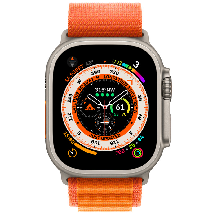 Watch Ultra 49mm Orange Alpine Loop (M) - фото