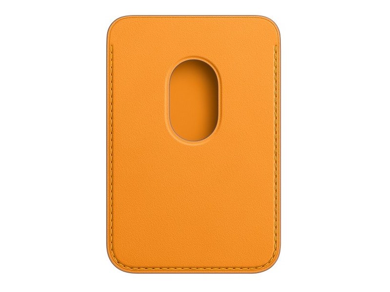 Чехол-бумажник Apple Wallet MagSafe для iPhone, кожа, золотой апельсин - фото 1