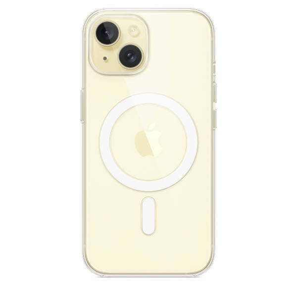 Чехол Apple iPhone 15 Clear Case с MagSafe, прозрачный (MT203) - фото 1