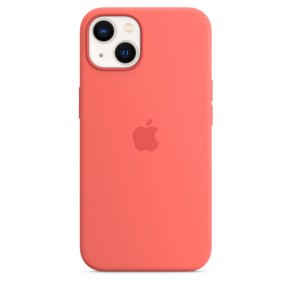 Силиконовый чехол MagSafe для iPhone 13, цвет «розовый помело» - фото