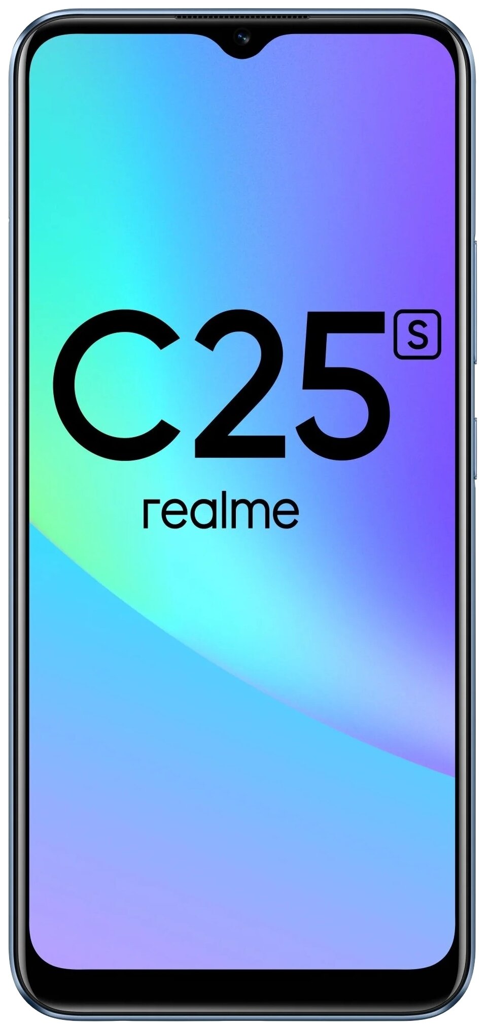 Смартфон realme C25S 4/64 ГБ, water blue (голубой) - фото 3