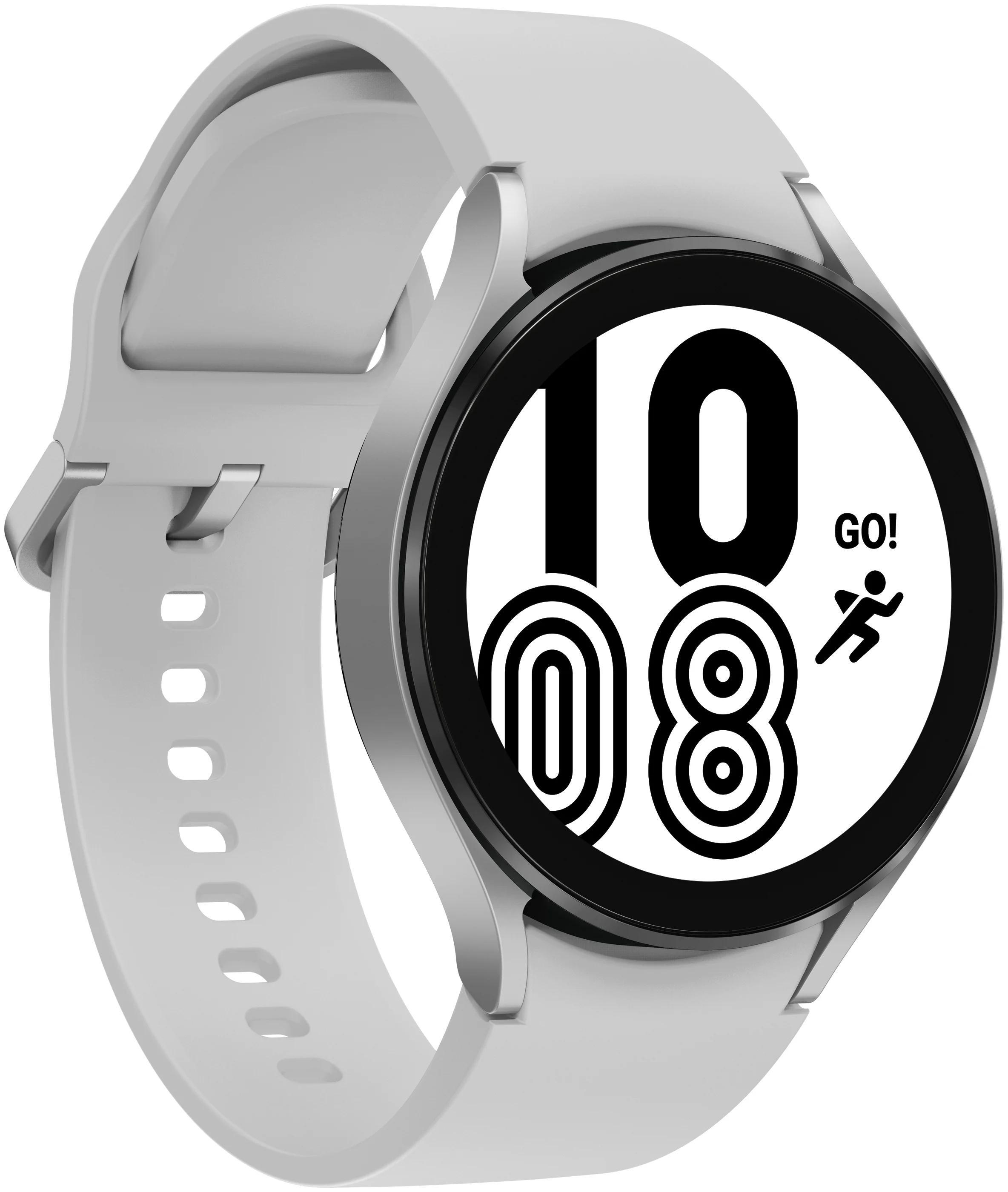 Умные часы Samsung Galaxy Watch4 44мм, серебро - фото 1
