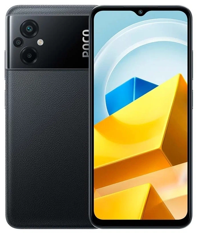 Смартфон Xiaomi POCO M5 6/128 ГБ, черный - фото