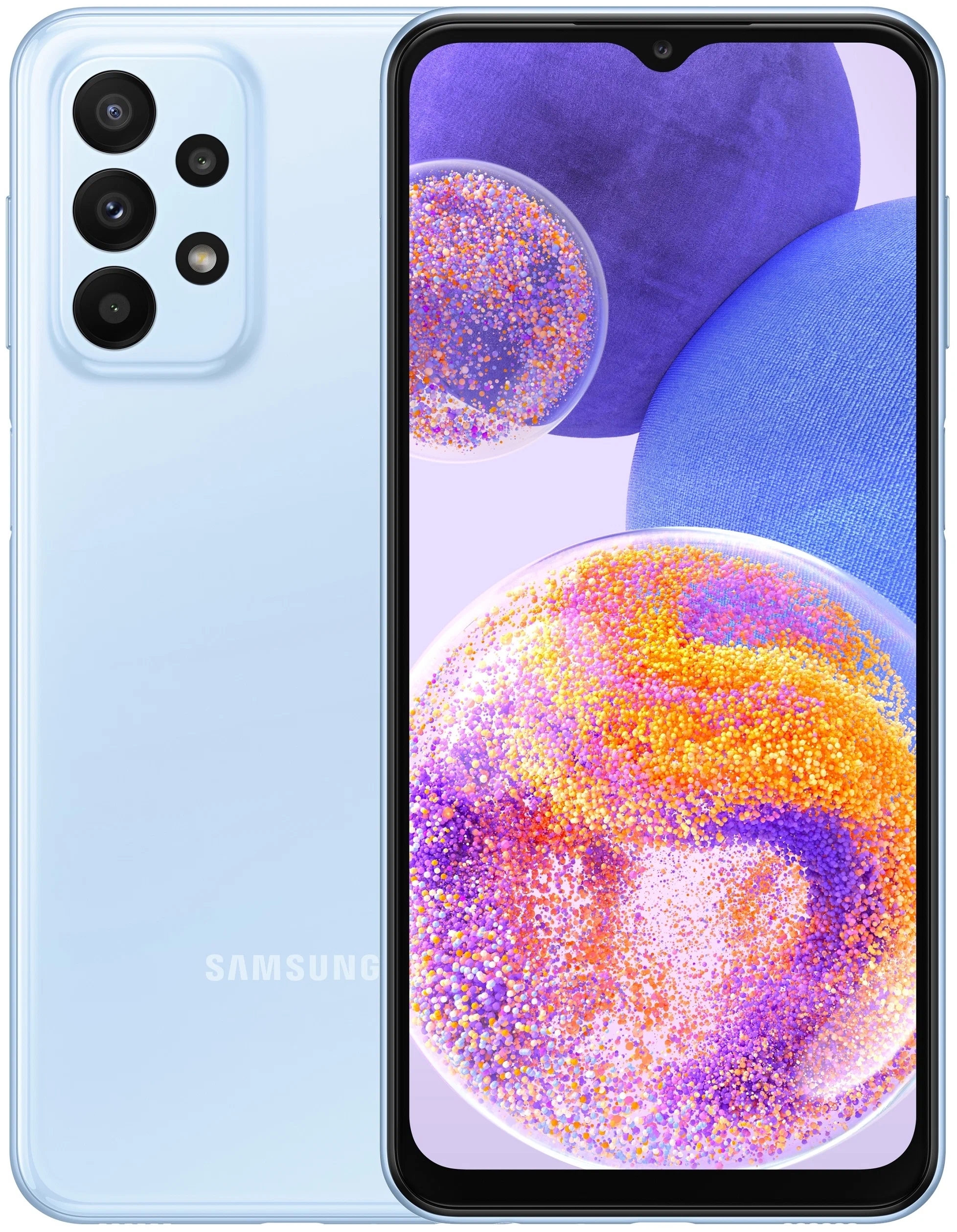 Смартфон Samsung Galaxy A23 4/128 ГБ, голубой - фото