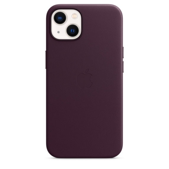 Кожаный чехол MagSafe для iPhone 13, цвет «тёмная вишня» (MM143ZE/A)