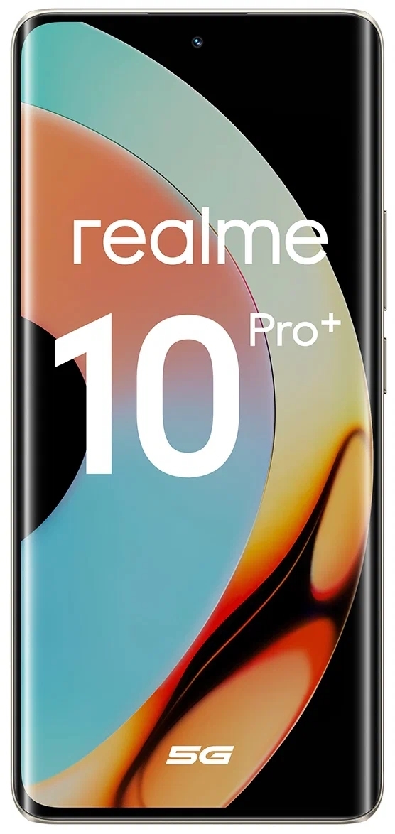 Смартфон realme 10 Pro+ 5G 12/256 ГБ, золотистый - фото 0