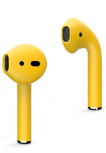 Наушники Apple Airpods 2 Color (Желтый матовый) - фото