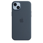 Apple Силиконовый чехол MagSafe для iPhone 14 Plus - Storm Blue (MPT53ZM/A) 