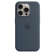 Apple Чехол Apple iPhone 15 Pro Silicone Case с MagSafe, Storm Blue (MT1D3) 