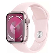 Apple Watch Series 9 41mm Pink Aluminum Case with Sport Band, Pink