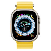 Apple Watch Ultra Titanium Case with Yellow Ocean Band (Желтый / Титан)