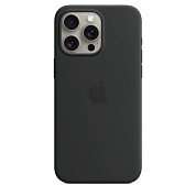 Apple Чехол Apple iPhone 15 Pro Max Silicone Case с MagSafe, Black (MT1M3) 