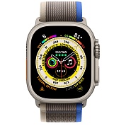 Apple Watch Ultra Titanium Case with Blue/Gray Trail Loop (M/L) (Синий / Серый / Титан)