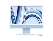 Apple iMac 24" Retina 4,5K, M3 (8C CPU, 10C GPU, 2023), 8 ГБ, 256 ГБ SSD, синий MQRQ3