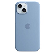 Apple Чехол Apple iPhone 15 Silicone Case с MagSafe, Winter Blue (MT0Y3) 