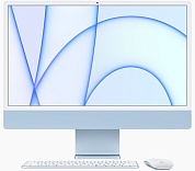 Apple iMac 24" (MGPK3) Retina 4,5K // Чип Apple M1 8-Core CPU, 8-Core GPU // 8 ГБ, 256 ГБ, Синий цвет (2021)