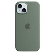 Чехол Apple iPhone 15 Plus Silicone Case с MagSafe, Cypress (MT183) 