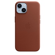 Apple Кожаный чехол MagSafe для iPhone 14 - Umber (MPP73ZM/A) 