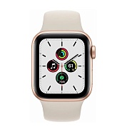 Apple Watch SE (2021) 44mm Aluminum Case with Sport Band Gold (Розовый песок / 	Золотой)
