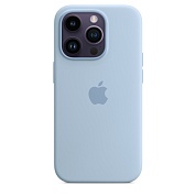 Apple Силиконовый чехол MagSafe для iPhone 14 Pro Max - Sky (MQUP3) 
